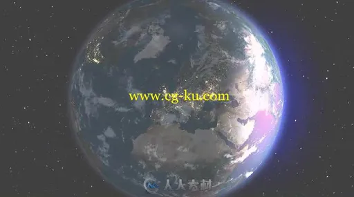 震撼三维地球旋转推进登陆点幻灯片展示AE模板 Videohive Earth Kit 7046593的图片3