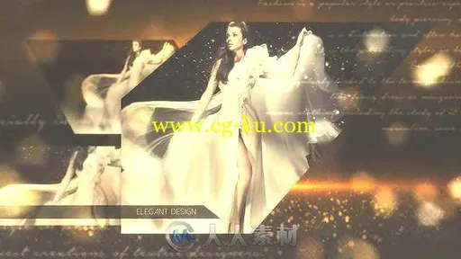 时尚华丽金色粒子幻灯片颁奖典礼开场视频包装AE模板 Videohive Fashion 13489211的图片2