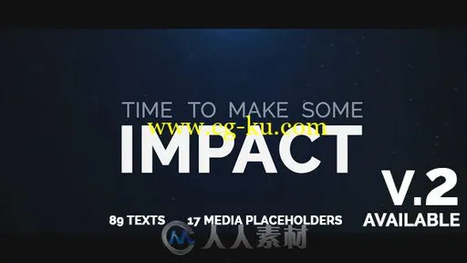 暗黑大气文字标题快速展示视觉冲击幻灯片AE模板 Videohive Cinematic Typo Intro 1的图片1