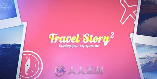 美丽浪漫的旅游故事照片墙展示幻灯片相册动画AE模板Videohive Travel Story 2 194的图片2