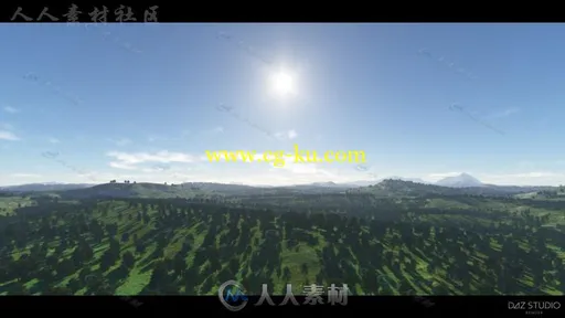 从天空到景观全景覆盖的森林3D模型合辑的图片3