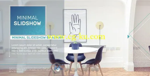 时尚简单公司宣传展示最小视差幻灯片AE模板 Videohive Minimal Slideshow 19392814的图片1