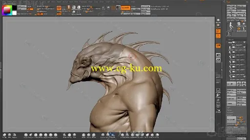 科幻游戏角色大师级完整制作实例训练视频教程 THE GNOMON WORSHOP CREATURE MODELI的图片5