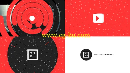 完美时尚的扁平化Youtube视频宣传动画AE模板Videohive Youtube Promo Kit 194的图片1