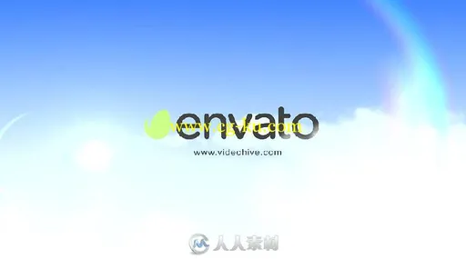 现代三维卡通飞机航班标志LOGO演绎AE模板 Videohive Airplane Logo 13574744的图片3