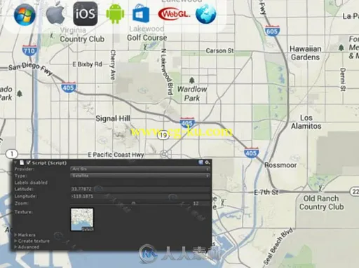 通用的在线地图整合脚本Unity游戏素材资源的图片4