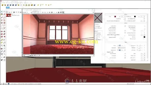 SketchUp中V-Ray色彩控制技术视频教程 V-Ray Control Color Bleed in SketchUp的图片3