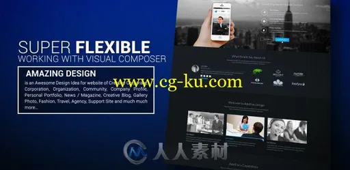 现代简约时尚的网站促销演示幻灯片AE模板Videohive Website Promo Presentation 1的图片1