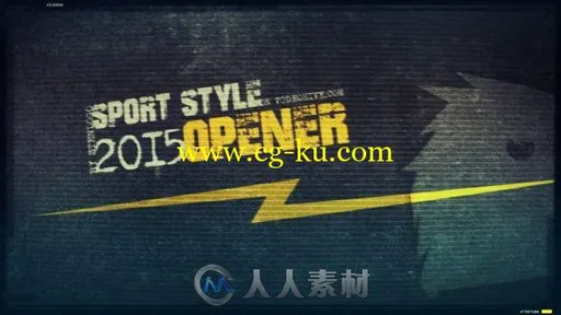 史诗炫酷粒子光斑体育运动电视栏目视频包装AE模板Videohive Sport Style Opener 1的图片1