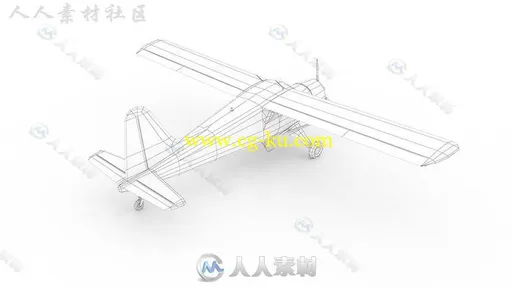 现代民用飞机空中汽车3D模型Unity游戏素材资源的图片5