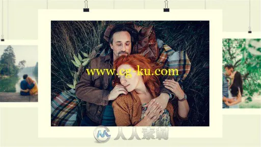 美丽优雅创意照片画板展示幻灯片相册动画AE模板 Videohive Slideshow 16267043的图片1