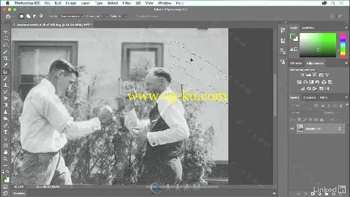 PS如何修复珍贵照片技术视频教程 Learning Photo Restoration with Photoshop的图片2