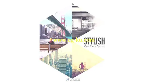 时尚创意多边形照片企业标志展示LOGO演绎AE模板Videohive Stylish Photo Openers的图片5