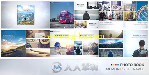 创意惊艳的书籍照片展示旅行视频记录片AE模板 Videohive Photo Book - Memories o的图片1