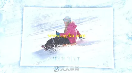 银装素裹冰雪蔓延的冬季照片效果幻灯片相册动画AE模板Videohive Slideshow Winter的图片6