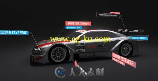 现代科技信息线条呼出文字标题注释介绍视频动画AE模板Videohive 70 Call-Outs Pac的图片1