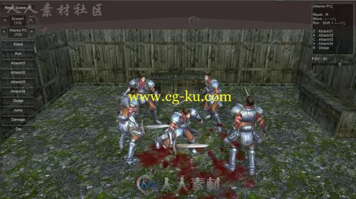 RPG战士角色人形生物角色3D模型Unity游戏素材资源的图片2