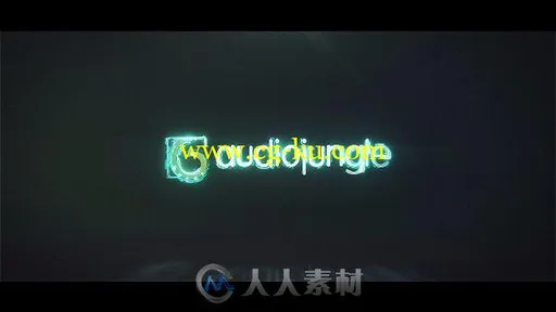 酷炫霓虹粒子光线描边标志显示LOGO演绎AE模板Videohive Light Logo Reveal 19553064的图片9