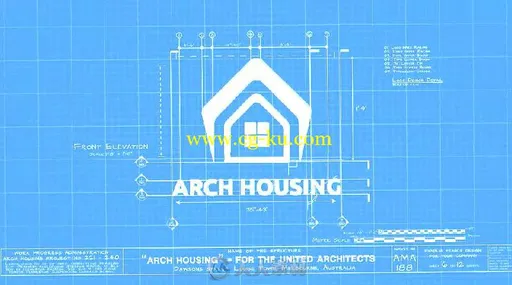 创意科技感建筑蓝图绘制标志LOGO演绎AE模板 Videohive Architect Logo 19559003的图片3