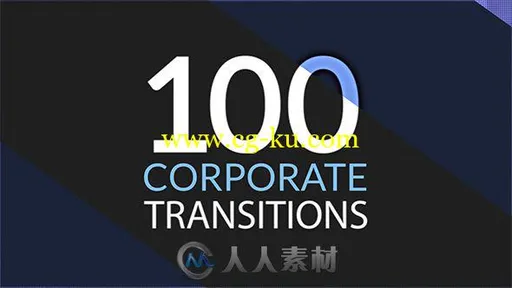 100种图形动画转场过渡企业商务宣传片AE模板 Videohive 100 Corporate Transition的图片1