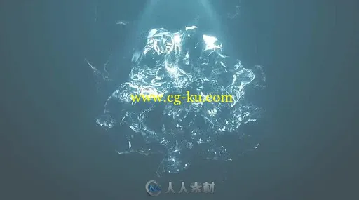 美丽优雅闪亮的水流动汇聚标志显示LOGO演绎AE模板 Videohive Water Logo 19529541的图片2