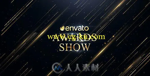 高贵大气金色颁奖典礼电视栏目视频包装AE模板 Videohive Awards Show 19514640的图片1