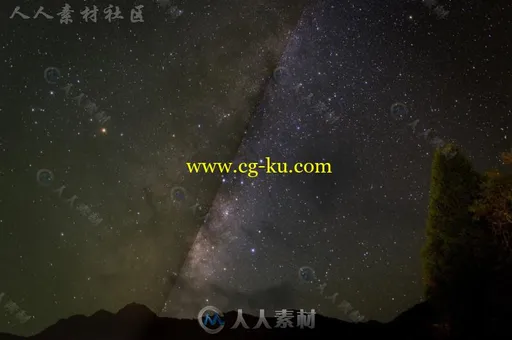 美丽的夜晚星空银河Lightroom预设的图片3