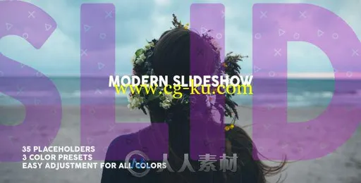 现代有趣明亮的动感照片快速展示幻灯片相册动画AE模板Videohive Modern Dynamic S的图片1