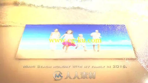 美丽的夏日海面波涛翻涌照片显示幻灯片假期旅游AE模板Videohive My Summer Wave G的图片1