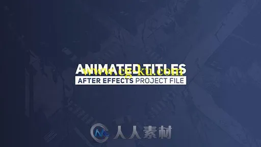 时尚独一无二的文字字幕企业标题动画AE模板 Videohive Animated Titles 2 19593837的图片1