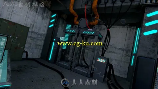 完整的未来战斗科技指挥所场景3D模型合辑的图片7