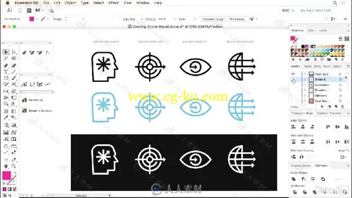 Illustrator图标图案矢量绘图技术训练视频教程 Drawing Vector Graphics Iconography的图片7