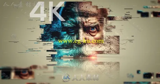 超酷时尚4K毛刺效果PS动作的图片2