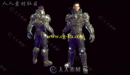 科幻英雄人形生物角色3D模型Unity游戏素材资源的图片2