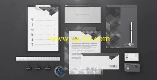 现代时尚品牌宣传文具演示幻灯片AE模板Videohive Branding - Stationery Presenta的图片4