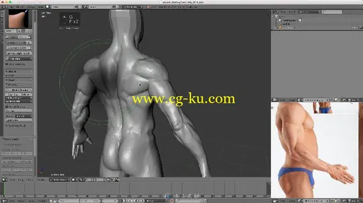 Blender概念角色建模实例制作视频教程 CGCOOKIE MODELING REALISTIC CHARACTERS WI的图片19