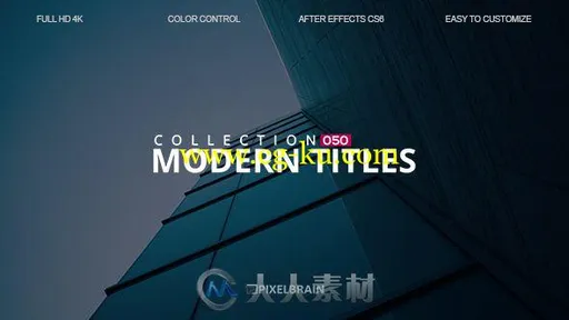 时尚明亮玻璃质感现代企业标题展示AE模板 Videohive Modern Titles 19592033的图片2