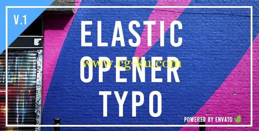 创意弹性动感文字标题排版动画AE模板Videohive Elastic Opener Typography 19598966的图片1