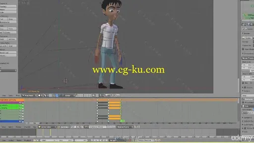 Blender角色特征动画技术训练训练视频教程 UDEMY CHARACTER ANIMATION WITH BLENDE的图片12