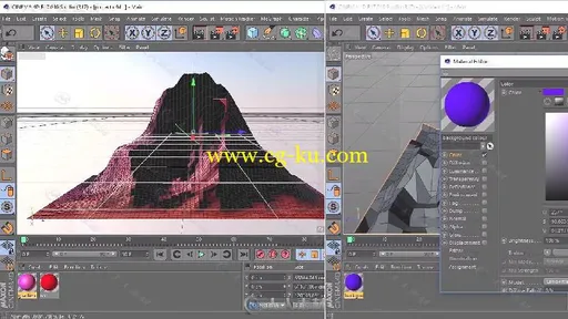 C4D与PS抽象彩色背景实例制作视频教程 TUTSPLUS CREATING LOW POLY BACKGROUNDS的图片3