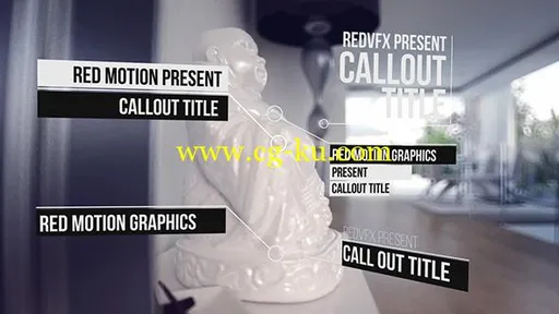 创意科技感时尚优雅呼出标题展示幻灯片AE模板 Videohive Call-Out Titles 17776993的图片1