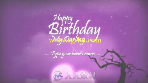 美丽浪漫梦幻生日开场幸福爱情幻灯片AE模板 Videohive Happy Birthday 8210312的图片3