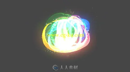 时尚抽象绚丽多彩丝带飞舞标志显示LOGO演绎AE模板Videohive Abstract Colorful Ri的图片3