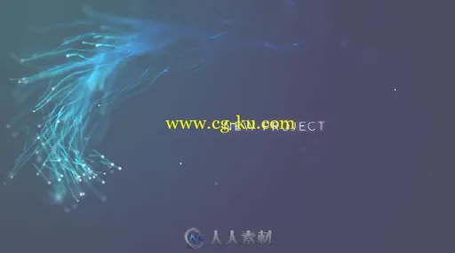 美丽简单水粒子生长文字标题动画AE模板 Videohive Abstract Aqua Particle 19650564的图片3