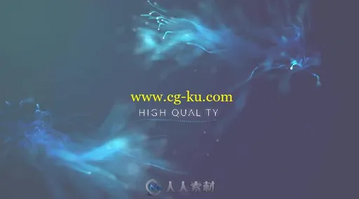 美丽简单水粒子生长文字标题动画AE模板 Videohive Abstract Aqua Particle 19650564的图片4