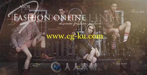 网上时尚商品展示宣传幻灯片相册动画AE模板Videohive Fashion Online Shop 19642801的图片1