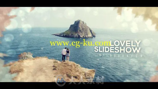 现代可爱时尚水墨视差幻灯片相册动画AE模板Videohive Lovely Ink Parallax Slide的图片1