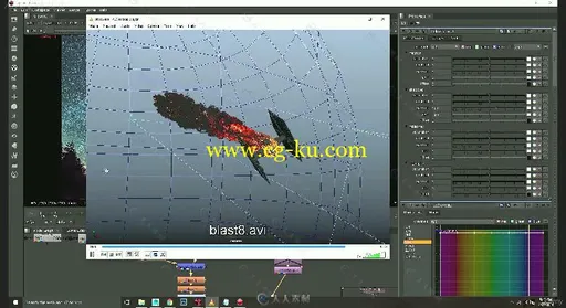 小行星撞击特效与渲染实例制作训练视频教程 UDEMY MAYA FUME FX 4 RENDERING IN AR的图片4