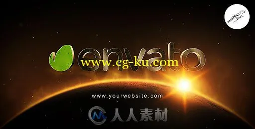 美丽梦幻璀璨的粒子空间标志LOGO演绎AE模板 Videohive Space Logo 2 17184874的图片1