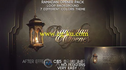 美丽优雅伊斯兰教斋月节日视频开场AE模板 Videohive Ramadan Opener Pack 19699875‘的图片1